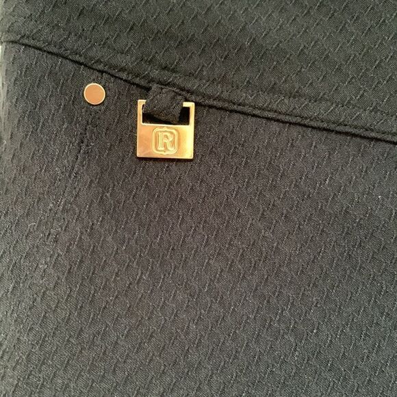 Rafaella Comfort Black Textured Women’s Pants Size 6 - Picture 5 of 11